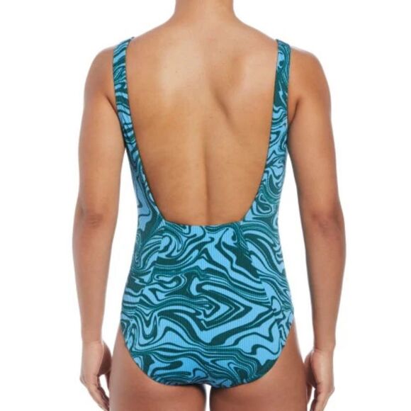 Nike Swirl One-piece Swimsuit-Size Large - Picture 2 of 7